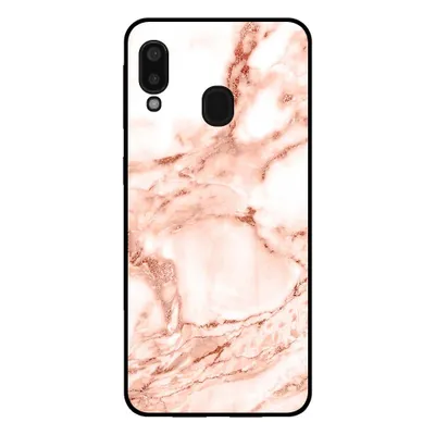 Immagine prodotto di Smartphonica Custodia per telefono per Samsung Galaxy A20E aspetto marmo - cover posteriore in marmo - Bianco Oro Rosa