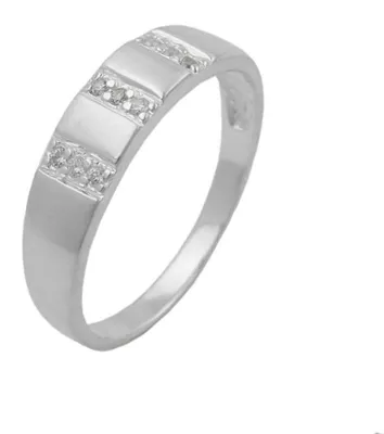 Produktbild von Ring mit Zirkonia schlicht 5mm 925 Silber Sterlingsilber Damen, Ringgröße:Innenumfang 54mm Ø17.2mm