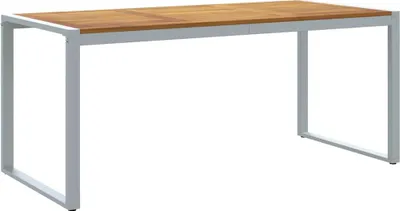 Immagine prodotto di vidaXL Tavolo da pranzo da giardino grigio 180 x 90 x 75 cm