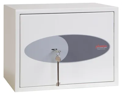 Zdjęcie produktu dla Phoenix Safe Co. Fortress SS1182K, Sejf wolnostojący, 24 l, Biały, Klucz, Stal, Podłogowy/ścienny