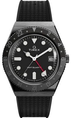 Image de Montre analogique à quartz avec bracelet en silicone noir