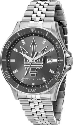 Produktbild von Maserati Sfida Herrenuhr Quarz 44mm Silber