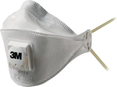 Produktbild von Atemschutzmaske Aura™ 9312+ FFP1 / V NR D mit Ausatemventil, faltbar