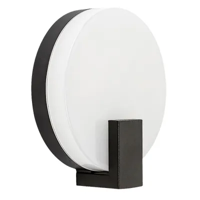 Productafbeelding van Rabalux 7074 Buitenwandlamp Cyprus, 10W, 3000K, 790lm, aluminium, zwart-wit, rond, warmwit, IP44, ø180mm
