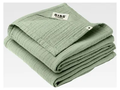 Produktbild von Mulltücher 2-Pack, 100% Baumwolle, 70x70 cm, Salbeigrün