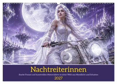 Produktbild von Nachtreiterinnen (Wandkalender 2027 DIN A2 quer), CALVENDO Monatskalender
