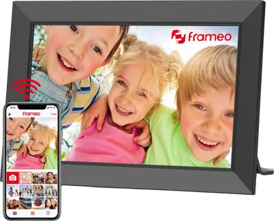 Produktbild von Digitaler Bilderrahmen, 10,1 Zoll Touchscreen, WLAN-fähig, EU-Stecker