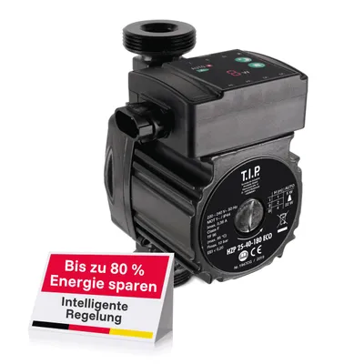 Productafbeelding van T.I.P. 31421 HZP 25-40-180 ECO (zonder aansluitingen - met isolatiebehuizing) - Verwarmingspomp