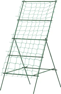 Produktbild von Rankgitter aus Stahl zum Stecken rostfrei Rankhilfe in A-Form für Kletterpflanzen 101x133x227 cm Grün