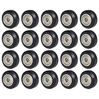 Produktbild von 6-teilige 3D-Druckerteile POM-Riemenscheibenrad 625zz Umlenkrollenrad Passives rundes Rad Kompatibel mit Creality Ender 3 CR-10 CR-10S