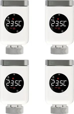 Zdjęcie produktu dla Inteligentny zawór termostatyczny WiFi, zdalne sterowanie za pomocą aplikacji, kompatybilny z Alexa i Google Home, 4 CZĘŚCI WIFI
