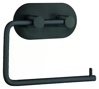Produktbild von Toilettenpapierhalter Edelstahl schwarz BB1097