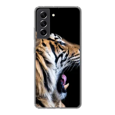 Produktbild von MuchoWow® Handyhülle Schutzhülle Hülle für Samsung Galaxy S21 FE Tiger - Tiere - Porträt Silikon Softcase Handy Hülle - Mobiltelefonhülle