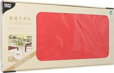 Produktbild von 20 Mitteldecken, Tissue "ROYAL Collection" 80 cm x 80 cm rot