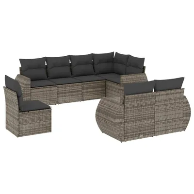 Zdjęcie produktu dla VidaXL 3221639, Ciemny Szary, Rotang, Stal, 110 kg, Dorośli i dzieci, 710 mm, 620 mm