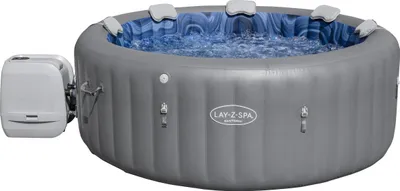 Produktbild von Santorini Lay-Z-Spa HydroJet Pro Garden Jacuzzi BESTWAY Vířivka pro 7 osob + čerpadlo + LED + 5 polštářů