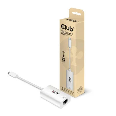 Immagine prodotto di Club3D Adapter USB 3.2 Typ C > RJ45 Gigabit LAN   St/Bu retail