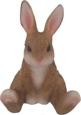 Produktbild von Dekofigur Hase sitzend 10 x 7 x 7 cm braun weiß