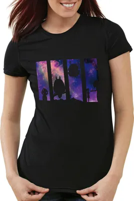 Produktbild von style3 Anime Galaxy Damen T-Shirt totoro mononoke schloss chihiro film, Größe:2XL