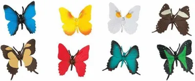 Image de set de jeu Papillons TOOB junior 8 pièces