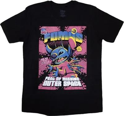 Produktbild von Lilo & Stitch - "Fomos" T-Shirt für Herren/Damen Uni RO12931 (XL) (Schwarz)