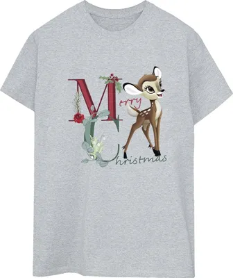 Immagine prodotto di Bambi - T-shirt da donna - Design natalizio BI53654 (S) (Grigio)