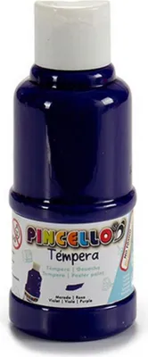 Produktbild von Pincello Serie Tempera Farbe in Lila, 120 ml Volumen, Maße 4,5 x 11,5 x 4,5 cm