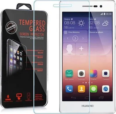 Produktbild von Cadorabo Panzer Folie für Huawei P7 Schutzfolie in Transparent Gehärtetes Tempered Display-Schutzglas