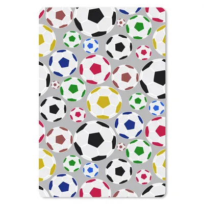 Produktbild von MuchoWow® Mauspad Mousepad Fußball - Cartoon - Sport 40x60 cm - Mousepads - Maus Mat - Pad - Mausunterlage - Schreibtisch Accesoire