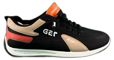 Produktbild von Volksschuhe Sneaker Orange bequeme Freizeitschuhe Gr. 44