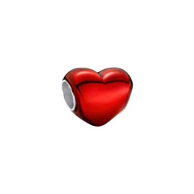 Image de Pandora Charm Cœur métallique rouge 793337C01