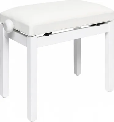 Zdjęcie produktu dla Stagg PB36 WHM VWH Drewniany stołek do fortepianu White