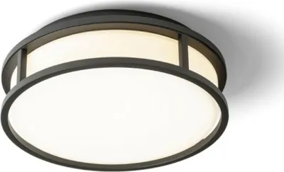 Immagine prodotto di GRANDE LED 25 soffitto vetro opale/nero 230V LED 12W IP44 3000K