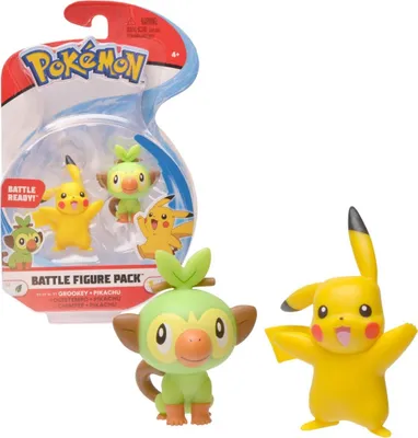 Immagine prodotto di Pokémon - Pacchetto figure da battaglia - Pikachu e Chimpep