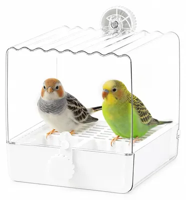 Productafbeelding van Badhuis voor vogelkooi, 15,5 x 16 x 16 cm, hangend badhuis