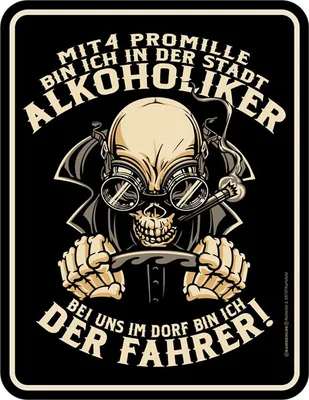 Produktbild von Fahrer - Fun-Schilder - Promille