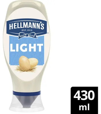 Produktbild von Hellmann's Light Mayonnaise 430g – fettärmer, cremig, ideal für Salate & Sandwiches