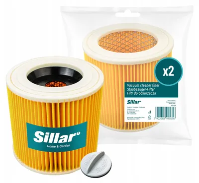 Image de 2 filtres pour aspirateur Karcher Wd3.200 Wd3 Wd 3 Mv3 Wd2 Se4001 Kwd3 V12 V15