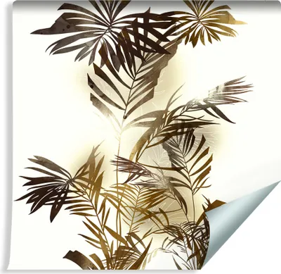 Produktbild von 10m VLIES TAPETE Rolle Palmen Aquarell Blätter NATUR XXL