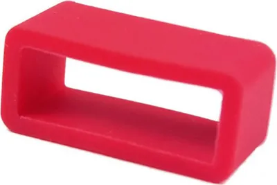 Produktbild von Minott Schlaufe Silikon für Uhrenarmbänder mit 18mm Schließenanstoß, Farbe:rot