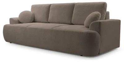 Produktbild von Selsey Barletto – 3-Sitzer-Sofa mit Schlaffunktion und Stauraum, Bouclé, Altrosa