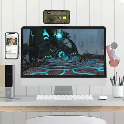 Image de Support ergonomique pour ordinateur portable, antidérapant, noir