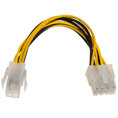 Produktbild von Kabel EPS 8 pin P4 4 pin Akyga AK-CA-10 Przedłużacz zasilania płyt głównych 15cm