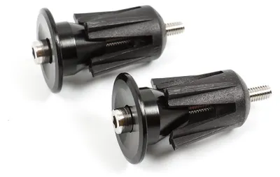 Produktbild von Set mit 2 universellen Lenkerkappen für Fahrräder (schwarz)
