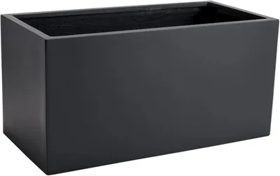 Produktbild von VIVANNO Pflanztrog Fiberglas MAXI Kasten, Anthrazit matt - 60x30x30 cm