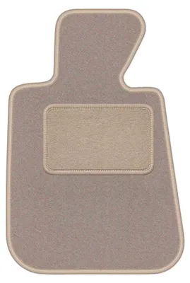 Image de Tapis conducteur en moquette pour BMW Série 3 E30 1986-1993 (cabriolet) – 1 pièce, beige, sur mesure – Wielganizator LUX