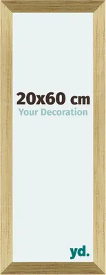 Produktbild von Bilderrahmen, 20x60 cm, Goldglanz, MDF, Mura