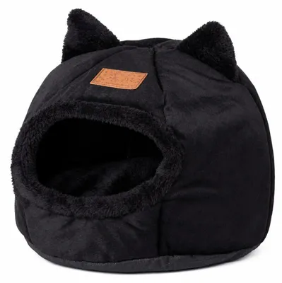Produktbild von Verk 19491: Hundebett/Katzenbett mit abnehmbarem Kissen, 32 x 30 cm, schwarz