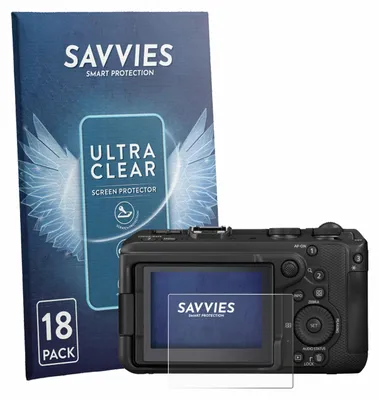 Produktbild von 18x Für Canon EOS R6 V Schutzfolie Savvies Displayschutz Display Schutz Folie Klar Transparent