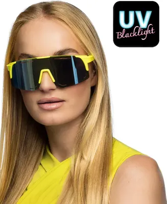 Immagine prodotto di Occhiali da festa giallo neon per adulti - Taglia unica
